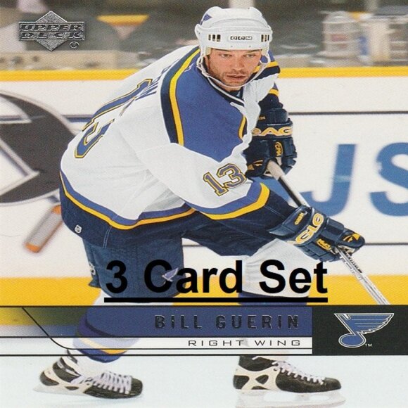 Bill Guerin St. Louis Blues NHL Hockey Card Collection - 3 Card Set - Picture 1 of 4